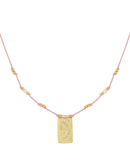 moony ketting - oranje &