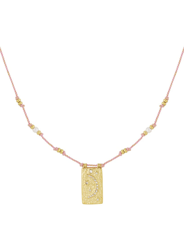 moony ketting - oranje &