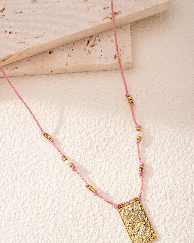 moony ketting - oranje &