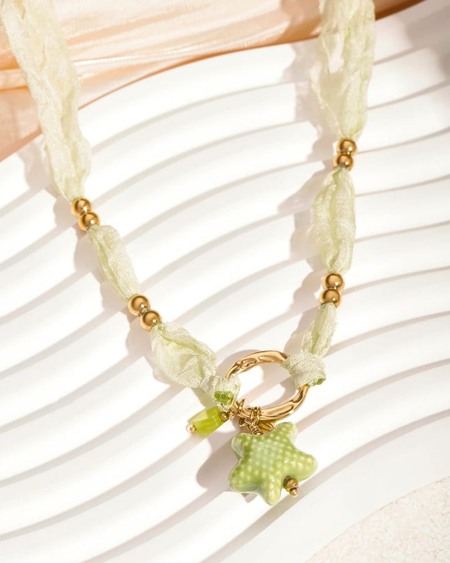 starry ketting - groen en