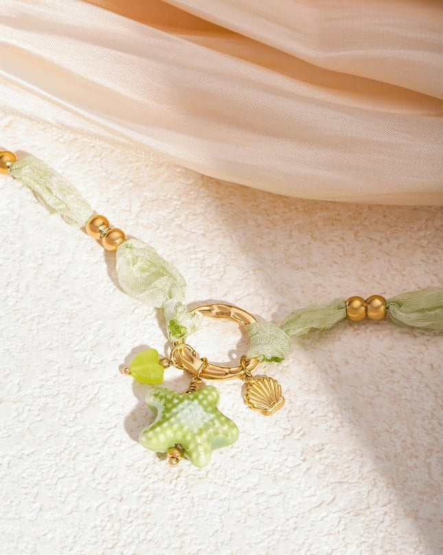 starry ketting - groen en