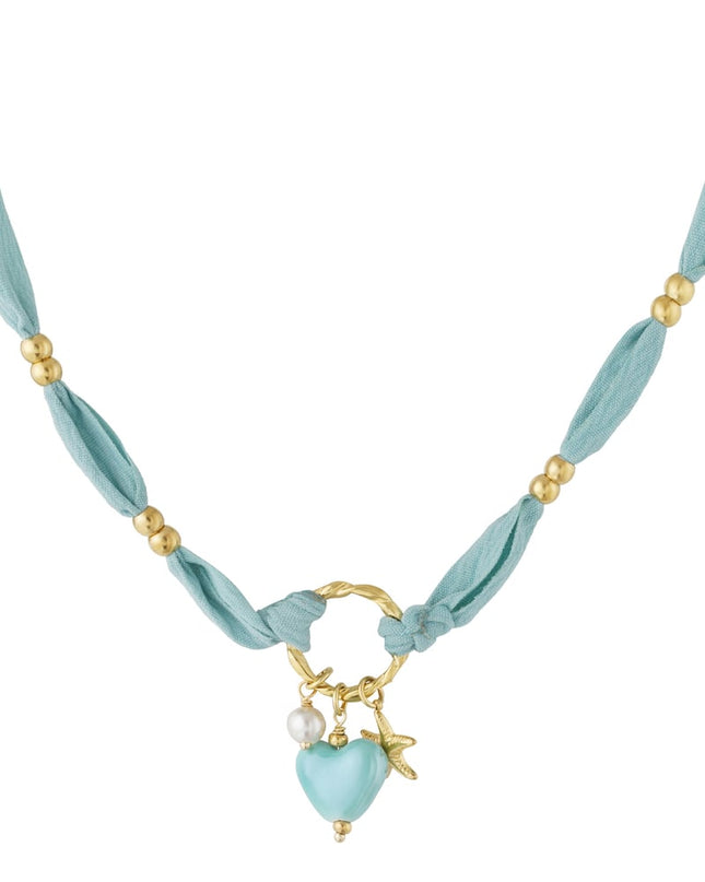 Flower Ketting - Licht blauw