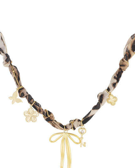 leopard trendy ketting