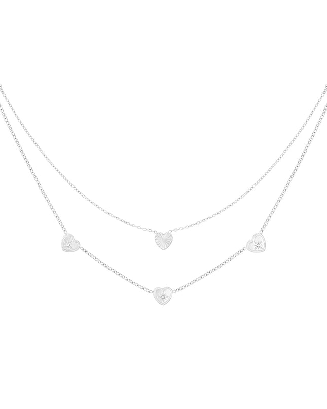 All the love ketting - zilverkleur