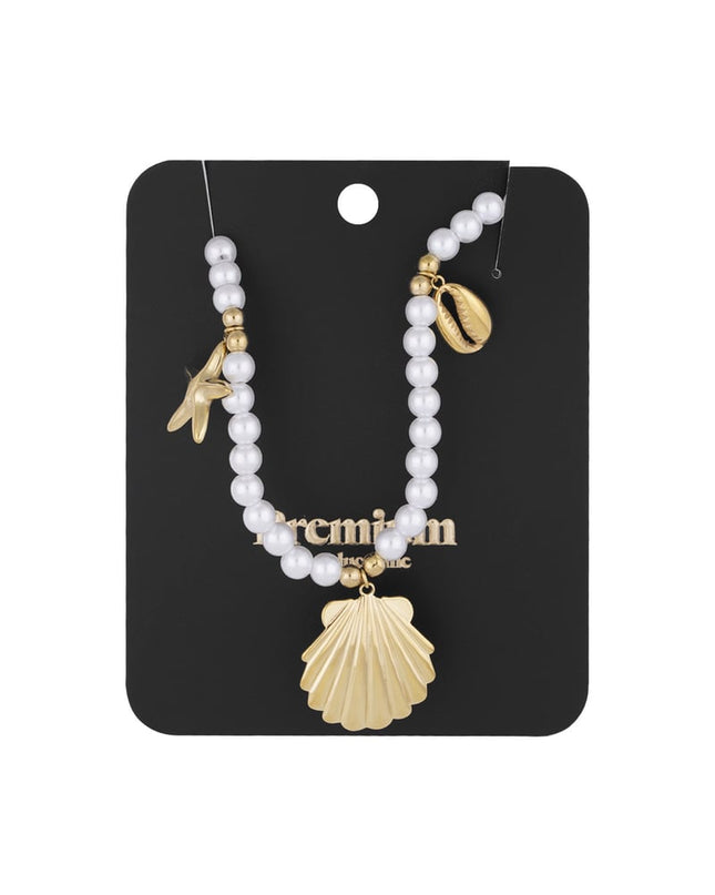 parelketting met zeebedels