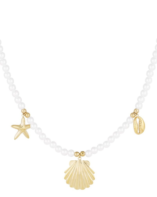 parelketting met zeebedels