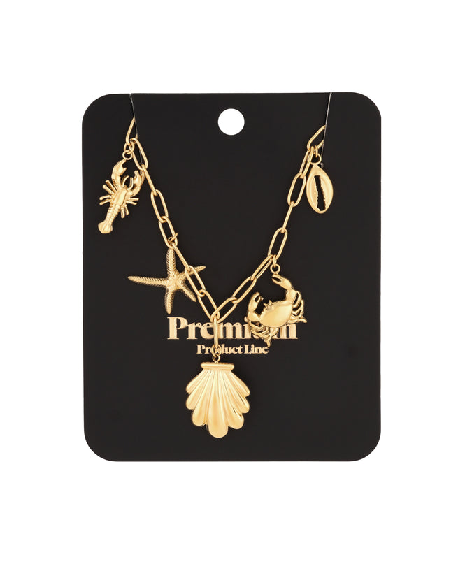 Beachy ketting - zilverkleur