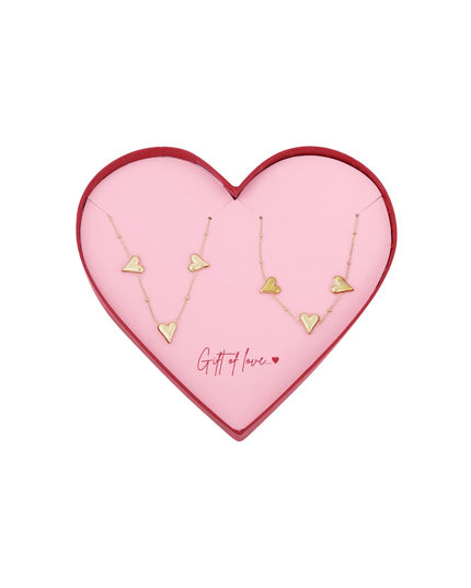 gift of love stainless steel ketting & armband