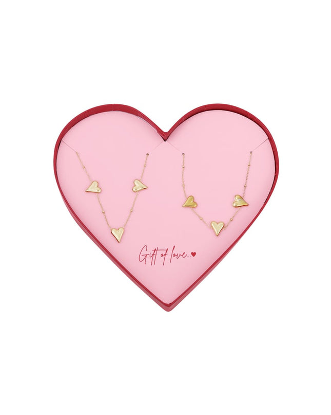 gift of love stainless steel ketting & armband