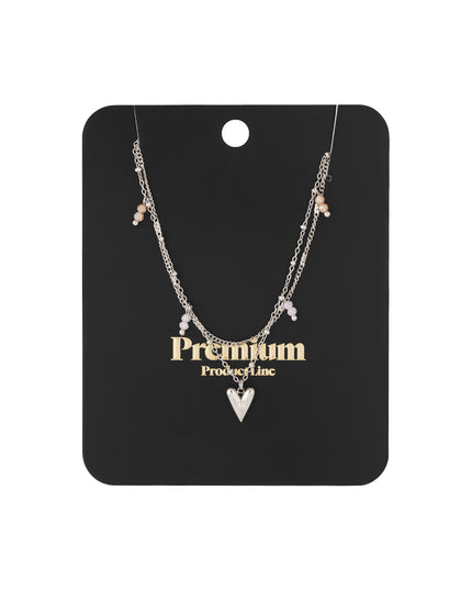 Dubbele liefdesketting - zilverkleur