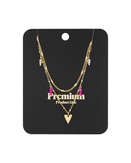 Dubbele liefdesketting - zilverkleur