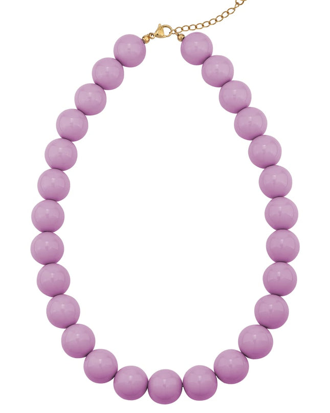Large colored necklace - 15mm