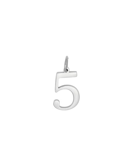 DIY Charm Digits Gold - 5 Goud kleur Stainless Steel