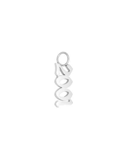 DIY Charm Geboortejaar Zilver - 1985 Stainless Steel