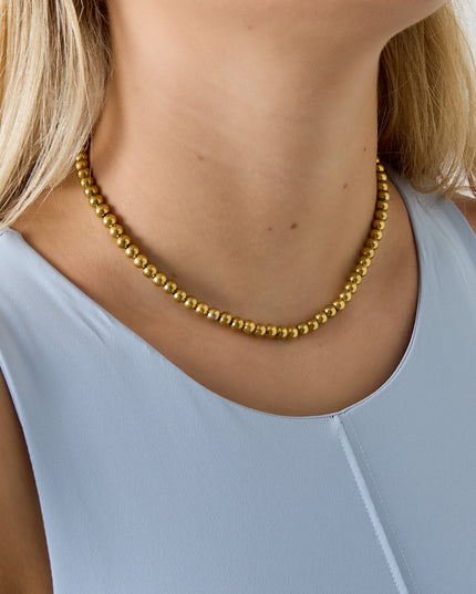 Ketting van massieve kralen - 6 mm