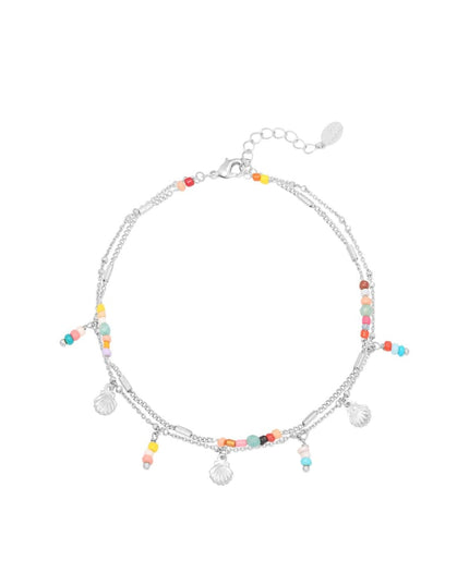 Enkelband Day At The Beach Zilver Koper