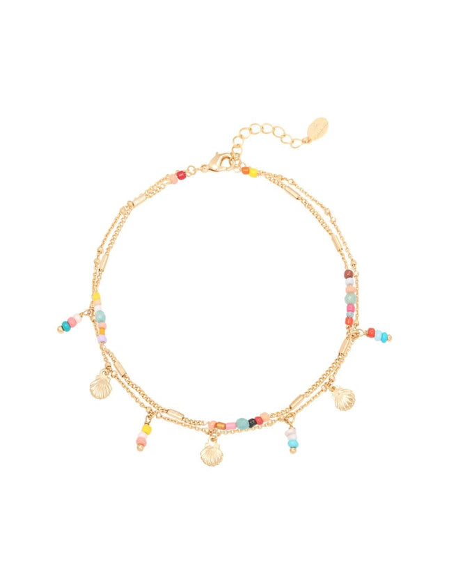 Enkelband Day At The Beach Zilver Koper