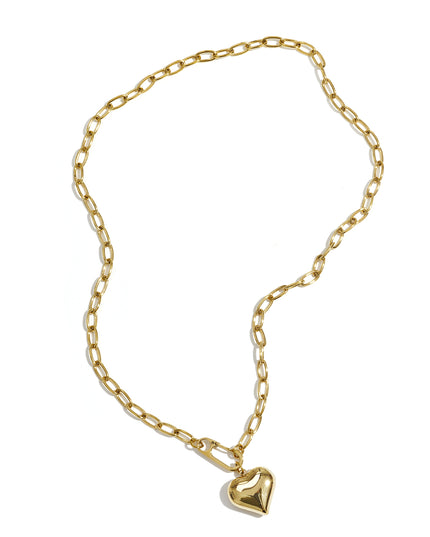 Ketting hangend hart met frontsluiting
