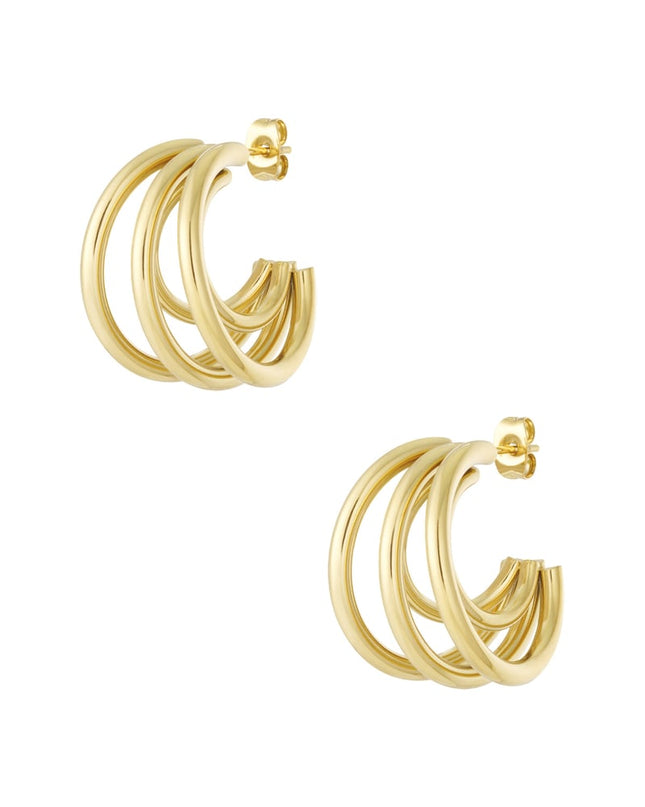 Oorbellen van roestvrij staal, geometrisch, casual, dagelijks, eenvoudig, serie, damessieraden