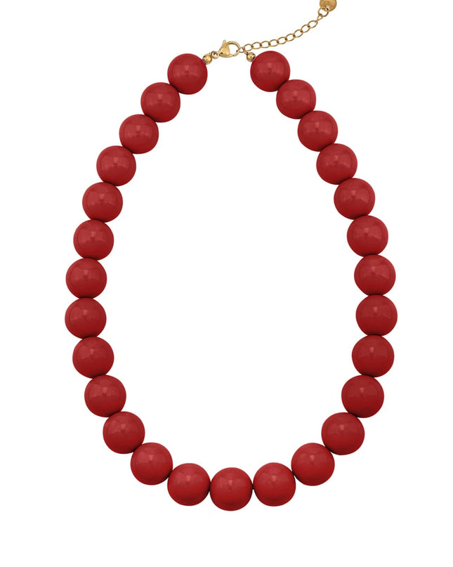 Large colored necklace - 15mm