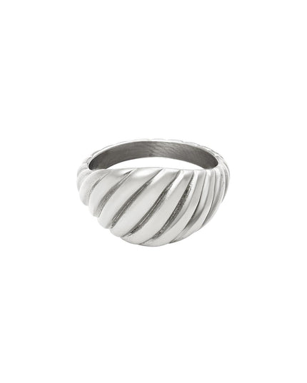 Baquette ring Goud kleur Stainless Steel 16