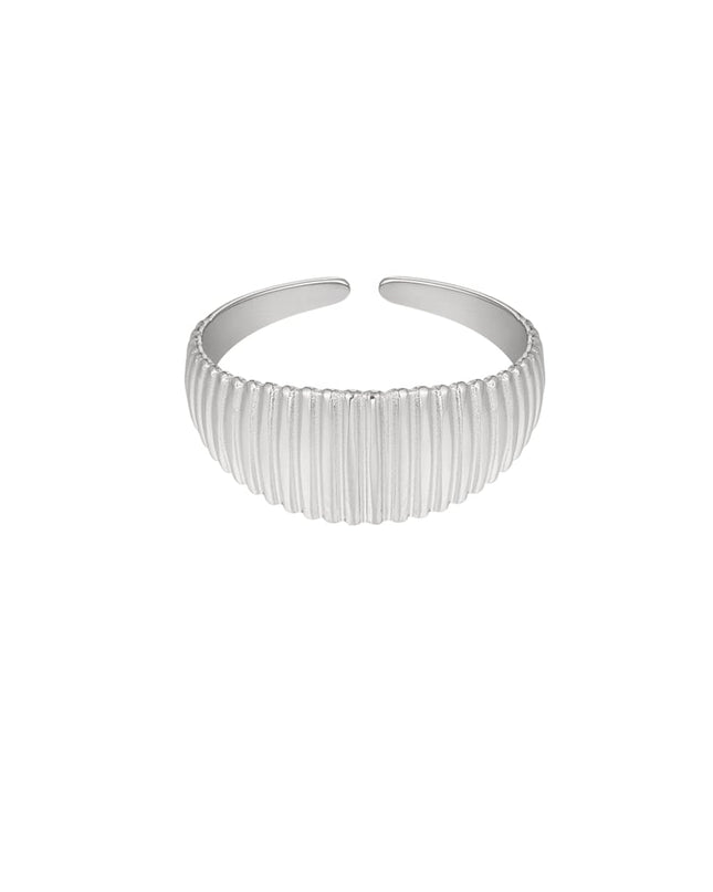 ring met streepjes print