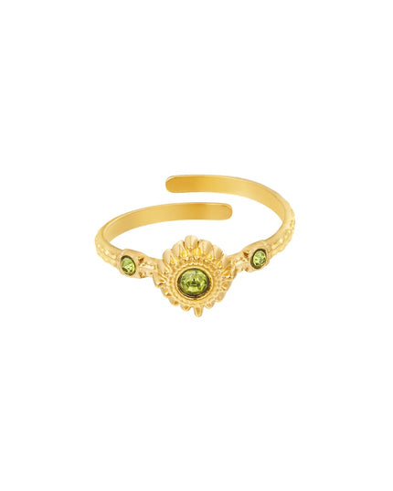 Ring magic steentjes - groen