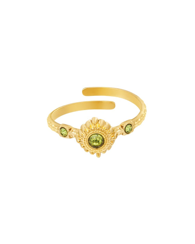 Ring magic steentjes - groen