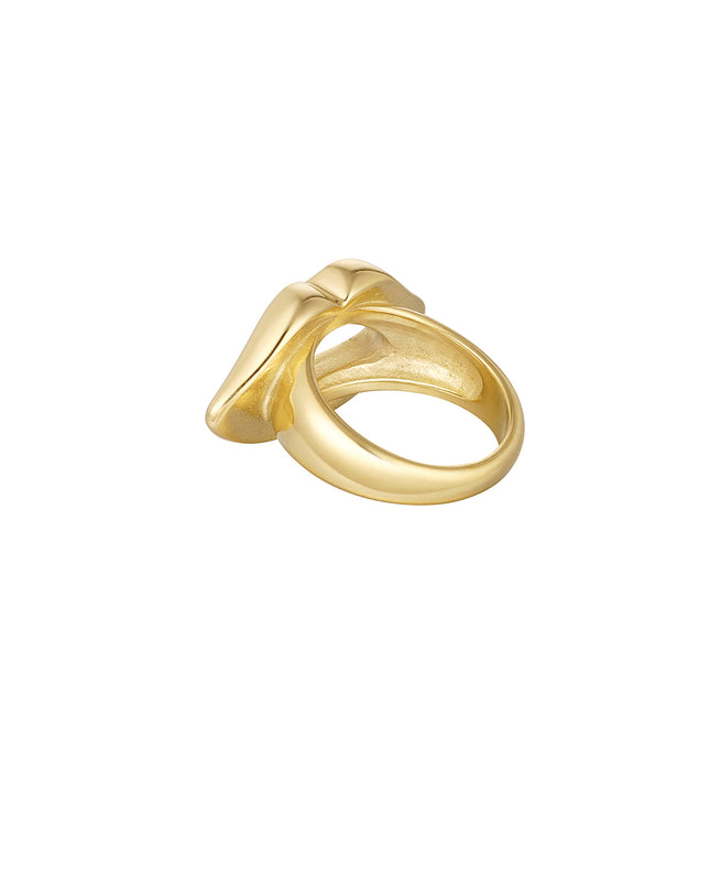Ring mond - Goud kleur - 16