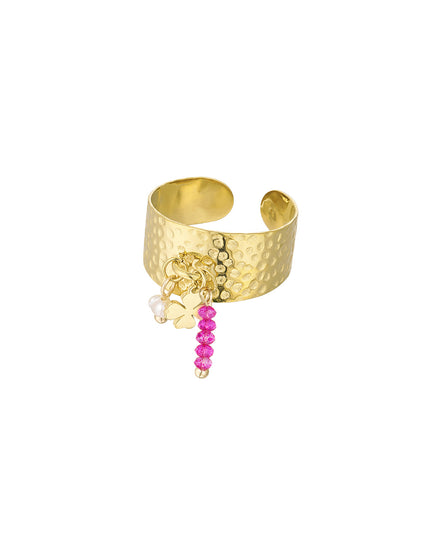 Statement ring met bedels