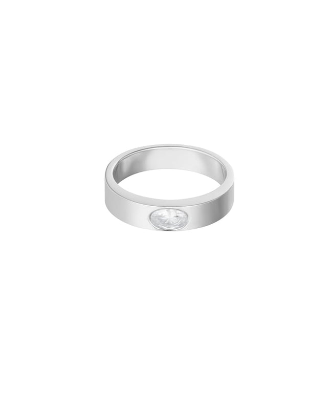 Ring basic met steen - Goud kleur/groen