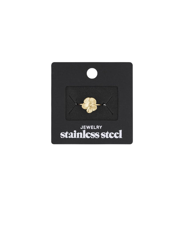 ring met schattige bloem