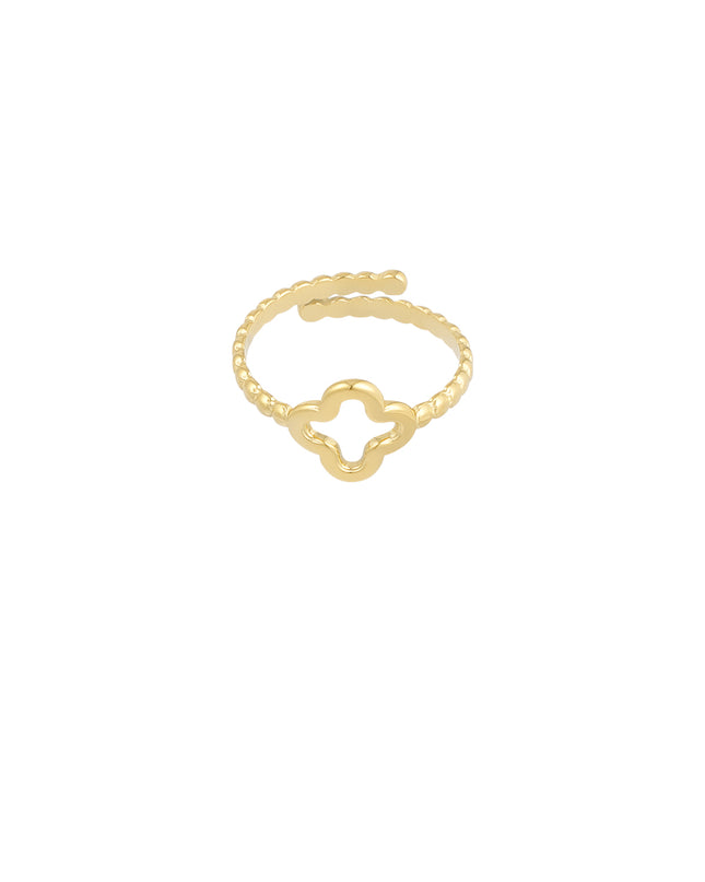 gedraaide ring met klaver