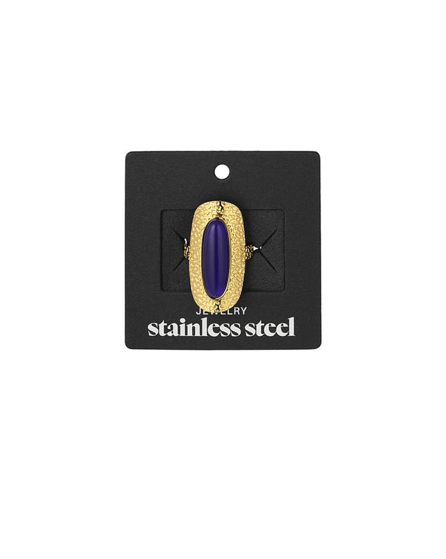 Gekleurde steen ring