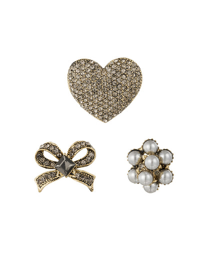 Broches trio bow baby