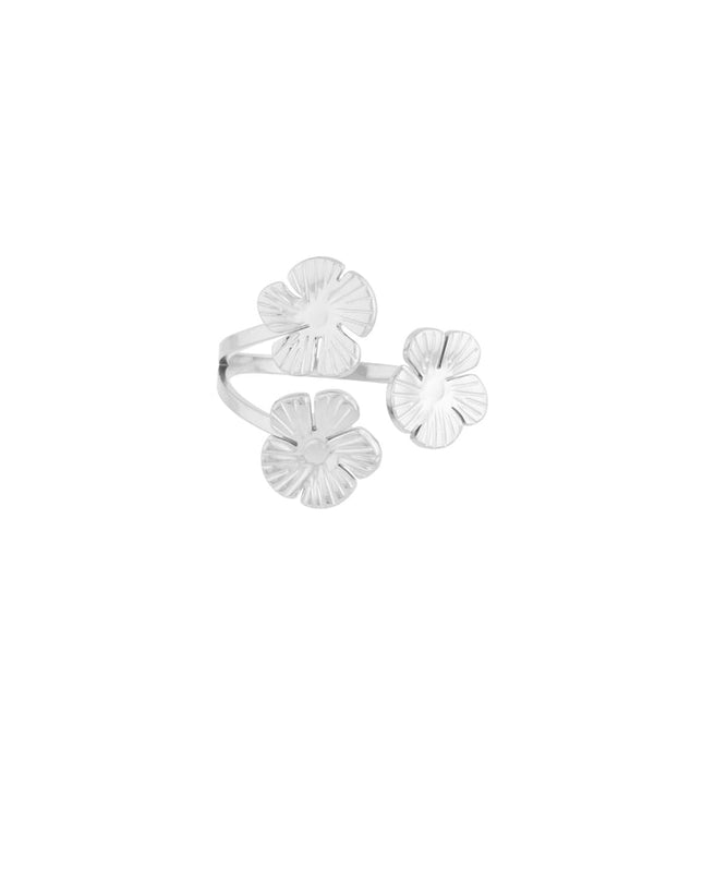 floral trio ring