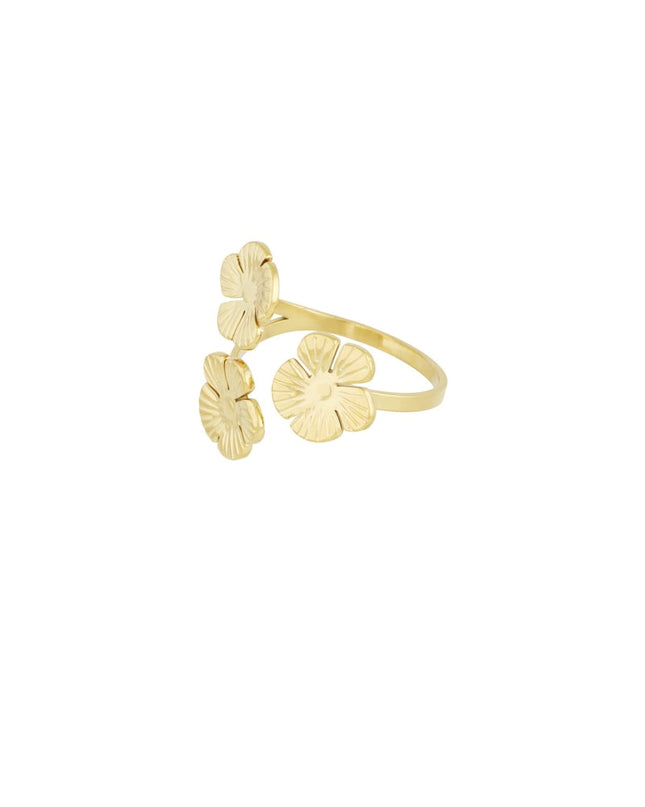 floral trio ring