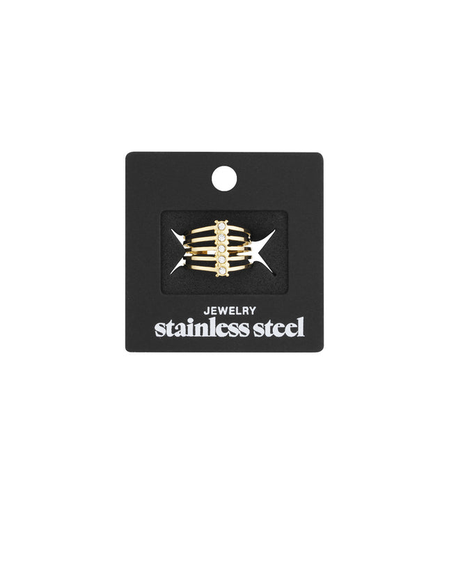 stacked sparkle ring