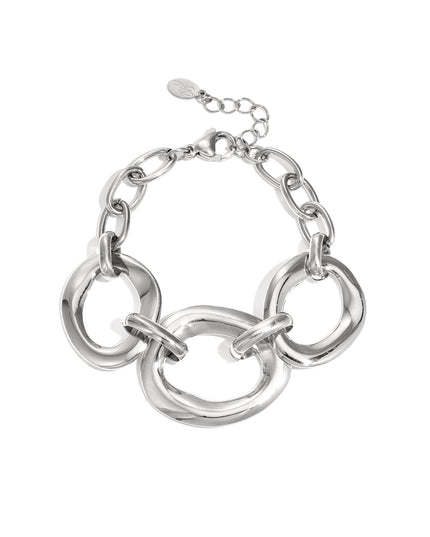 Armband met ronde statement stukken