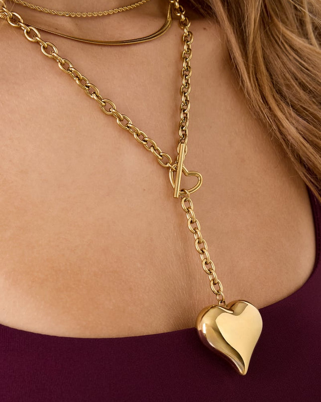 Roestvrijstalen hangerkettingen Hart Casual Dagelijks Damessieraden