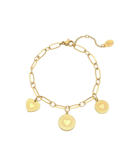 Armband Locked in Love Goud kleur Stainless Steel