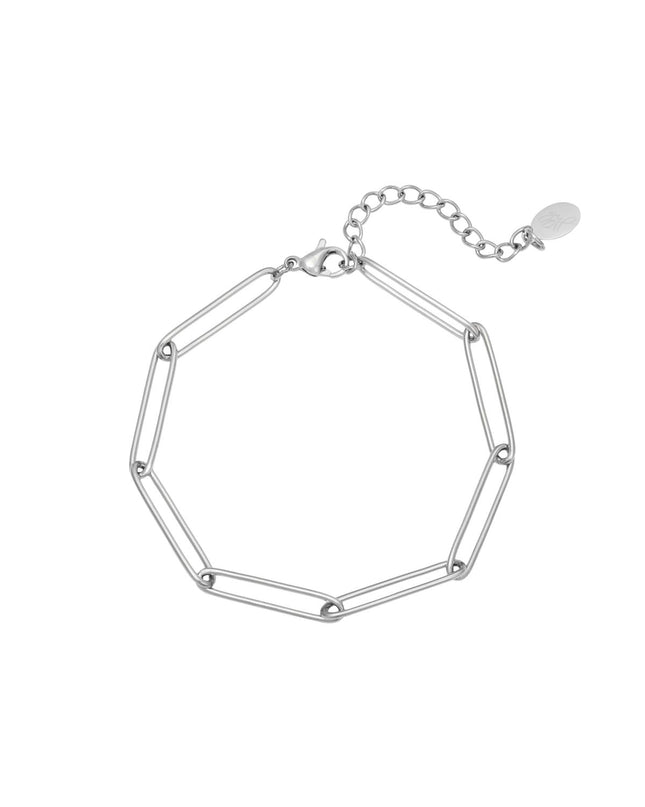 Armband Plain Chain Zilver Stainless Steel