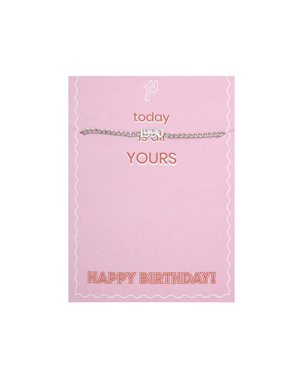 Armband Today Is Yours - 1986 Zilver Stainless Steel