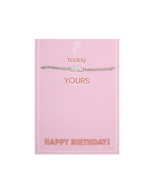 Armband Today Is Yours - 1986 Zilver Stainless Steel