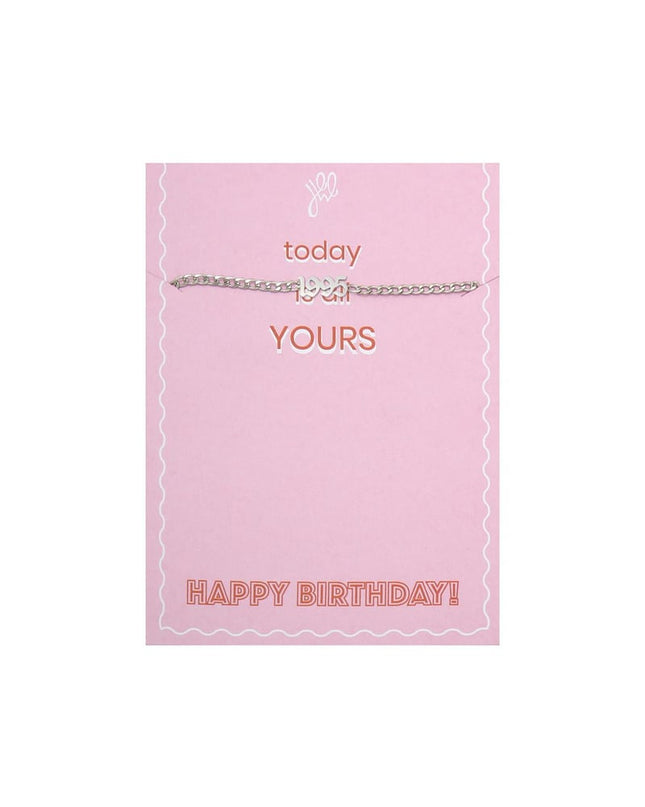 Armband Today Is Yours - 1986 Zilver Stainless Steel