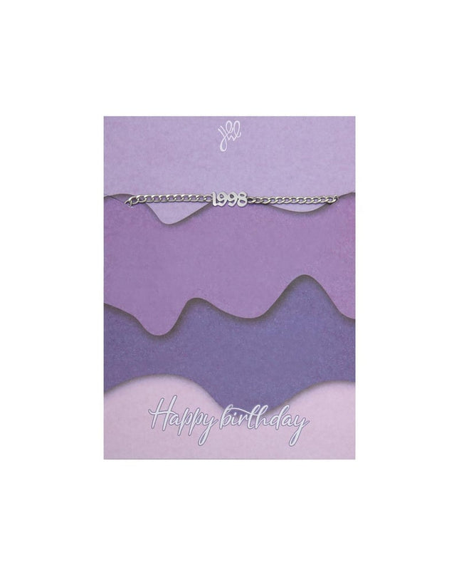 Armband Happy Birthday Years - 1991 Zilver Stainless Steel