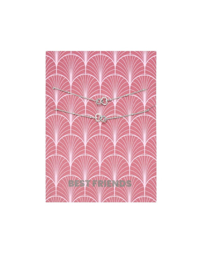 Armband Card Best Friends Goud kleur Stainless Steel
