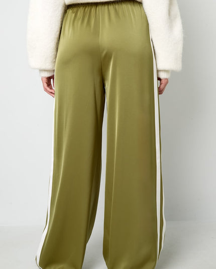 Satin Pants Stripe
