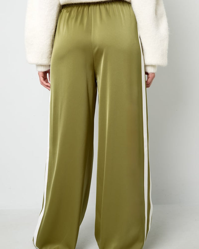 Satin Pants Stripe