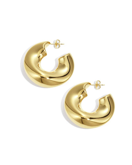 Stainless Steel Hoop Earrings circle Casual Daily Simple Series Women's jewelry